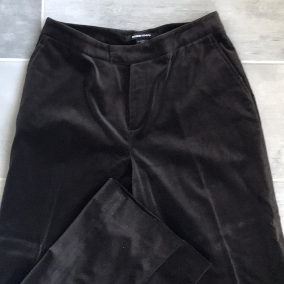 Brown Velvet Ellen Tracy couture pant suit - Picture 2 of 2